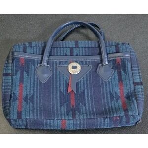 Vintage Gregg Original Designs Bible Cover Case Tapestry USA Teal Western Aztec